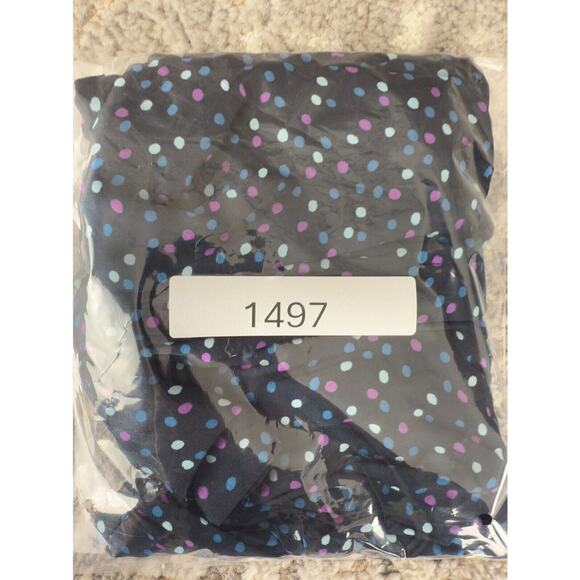 Jason Wu Womens Size XS Polka Dot Top Navy Long Sleeve V Neck Casual - Picture 8 of 8